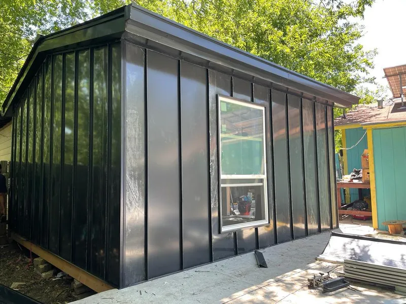 Black standing seam metal wall panels for Metal Roof Installation in League City